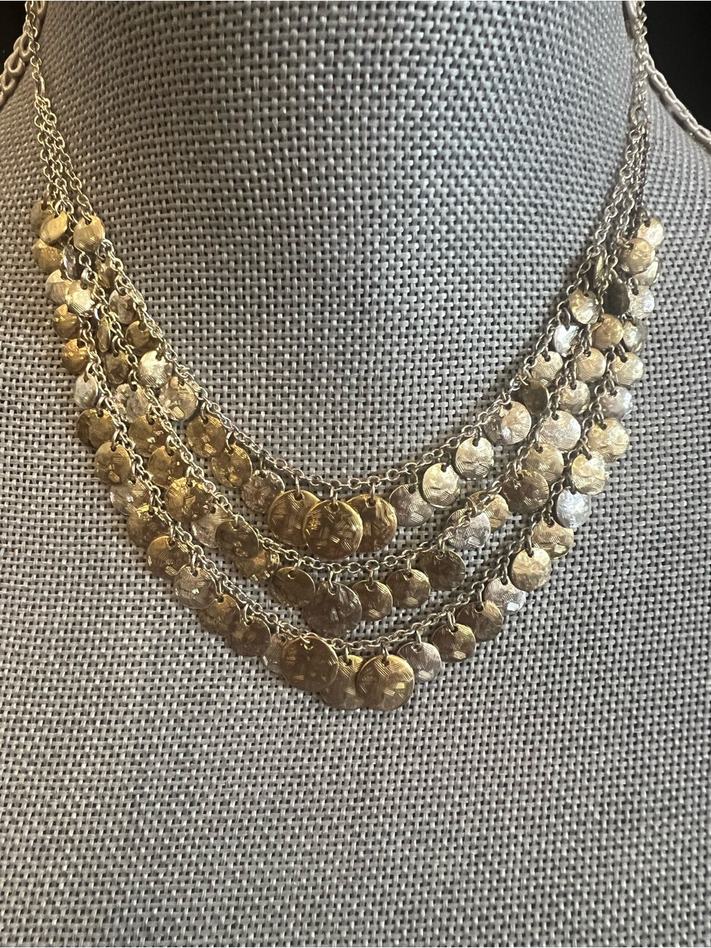Layered Multi-strand Statement Necklace - Women Jewelry - Picture 2 of 4